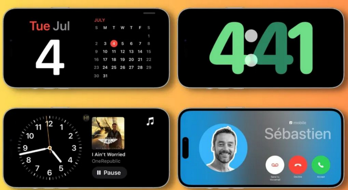 古浪苹果手机维修分享iOS17横屏充电待机显示有什么好处 