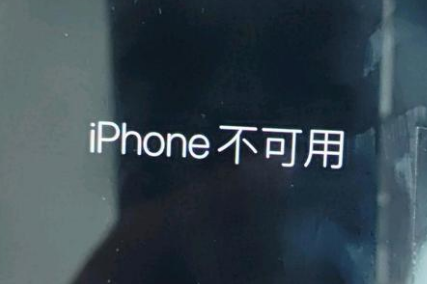 古浪苹果服务网点分享锁屏界面显示“iPhone 不可用”如何解决 