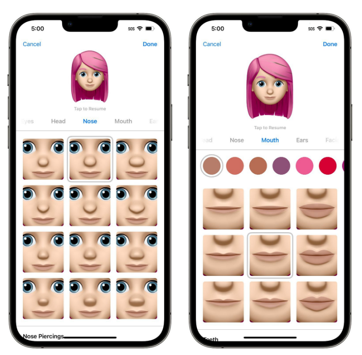 古浪苹果手机维修分享​iOS 16中的拟我表情有了哪些变化和升级 
